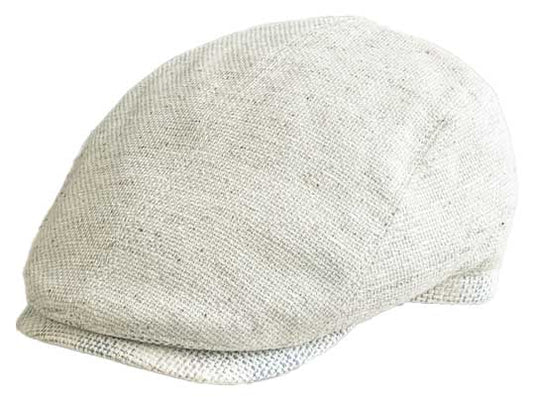 Aria Italian Made Cap in Oatmeal