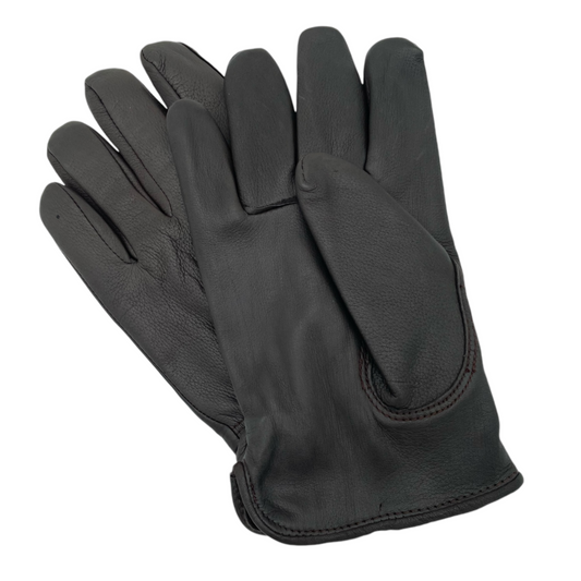 Men's Full Grain Deerskin Gloves Brown