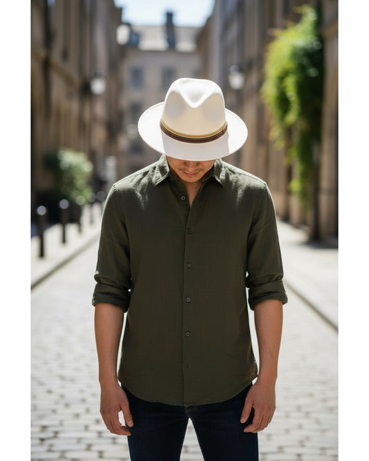 Maverick Wool Felt Trilby - Whisper White