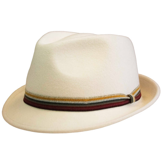 Maverick Wool Felt Trilby - Whisper White
