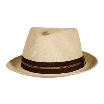 Genuine Panama Stingy Brim Fedora Hat - Style Trinidad
