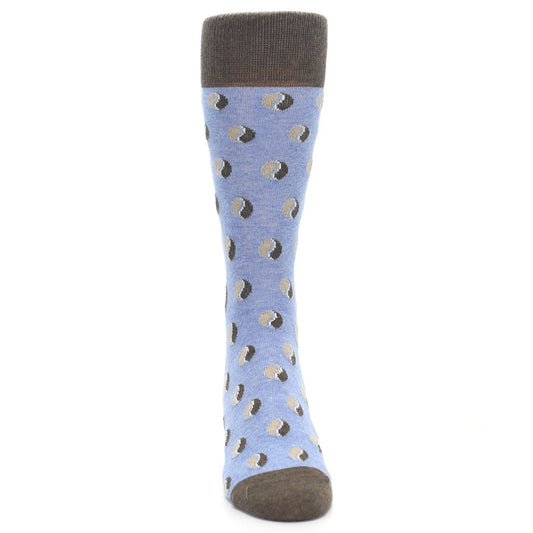 Light Blue Coffee Socks - Men's Novelty Dress Socks