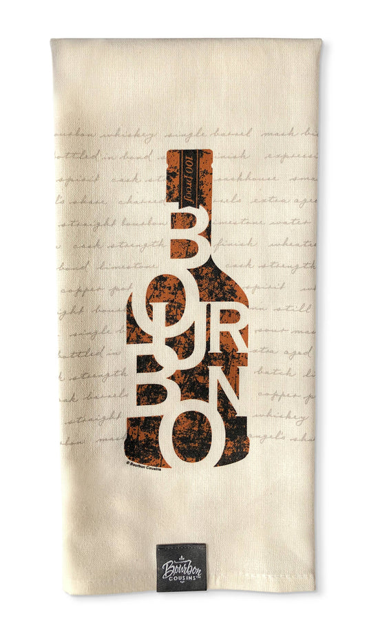 Bourbon in a Bottle - Bar Towel