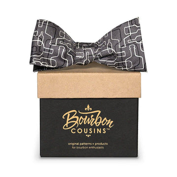 Bourbon Days Bow Tie - Gray + Black + White