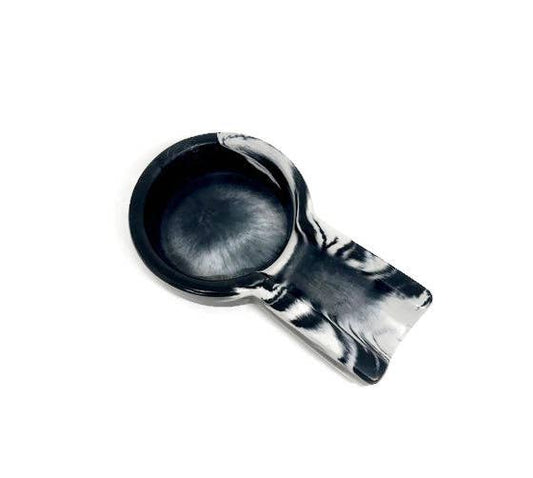 Black Marbled Concrete Small Cigar Ashtray