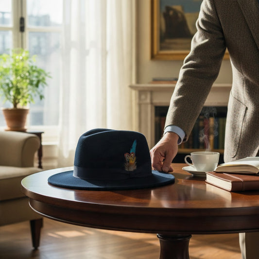 The Waldorf Cashmere Felt Fedora - Black