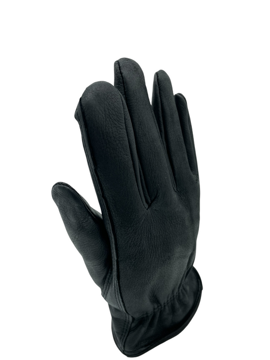 Men's Full Grain Deerskin Gloves Black