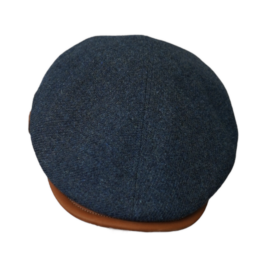 Wool Flat Cap Navy