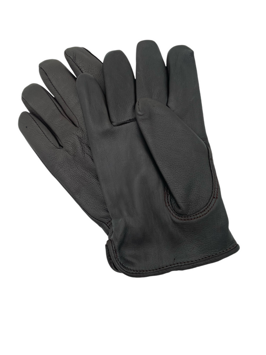 Men's Full Grain Deerskin Gloves Brown