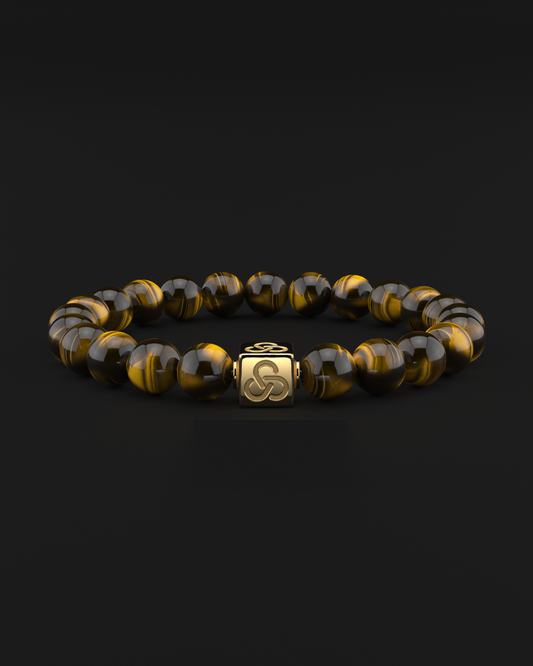 Tiger Eye Bracelet 8mm | Essential by Seekers Men's Jewelry