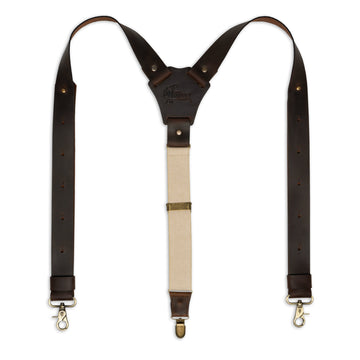 Crazy Horse Flex Brown Wide Suspenders No. F2115