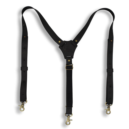 Crazy Horse Flex Black Slim Suspenders No. F2111