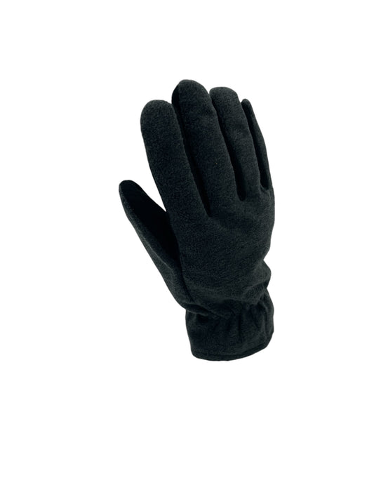 Men's Gray Polar Fleece, Deer Suede Lined Gloves