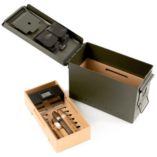 The Smoke Can - Green 50 Cal Humidor by Case Elegance