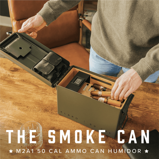 The Smoke Can - Green 50 Cal Humidor by Case Elegance