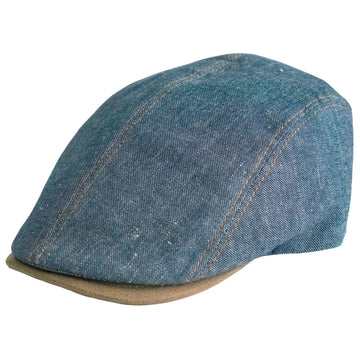 Denim Flat Cap