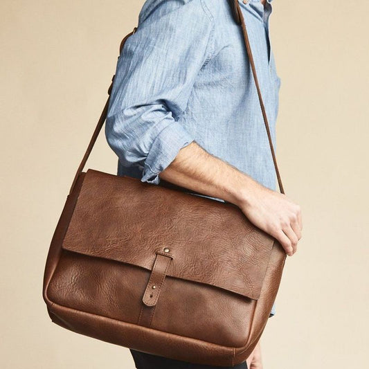 Leather Messenger Bag