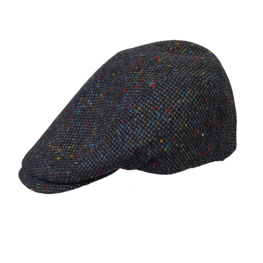 Flat Cap Midnight Blue Tweed