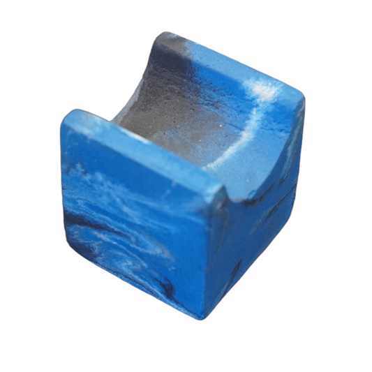 Blue Marbled Concrete Cigar Rest