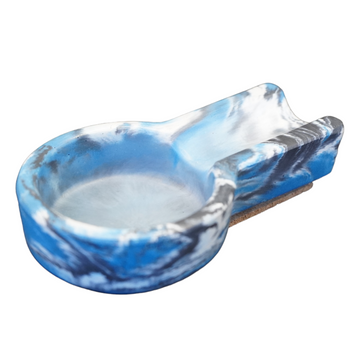 Blue Marbled Concrete Single Cigar Ash Tray