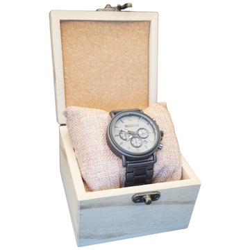 Explorer S Men's Watch - Gun Metal & Sandalwood, 44mm, Driftwood Dial, Japanese Quartz, 3ATM Water Resistant