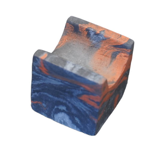 Terracotta Marbled Concrete Cigar Rest