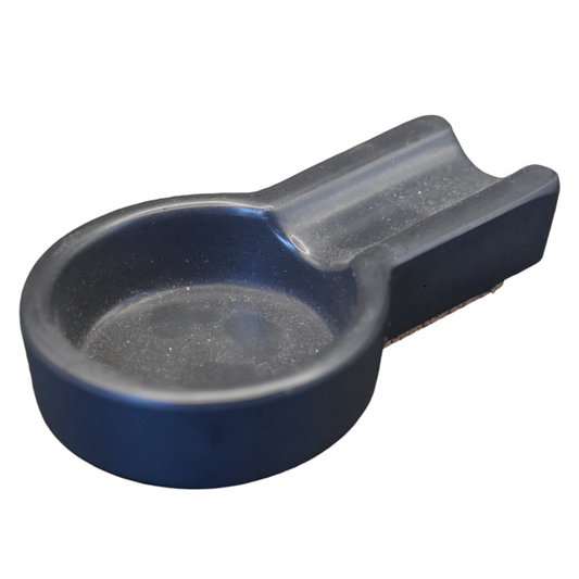 Solid Black Concrete Small Cigar Ashtray