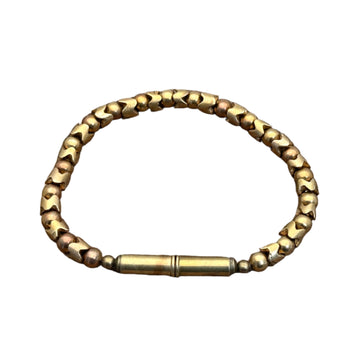 Flint Brass Beaded Single Bracelet