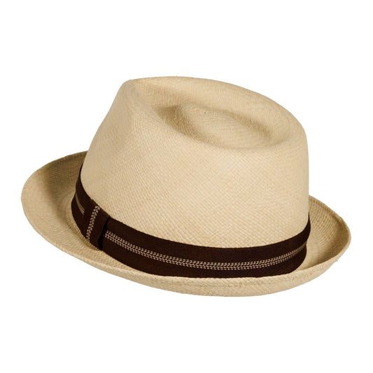 Genuine Panama Stingy Brim Fedora Hat - Style Trinidad