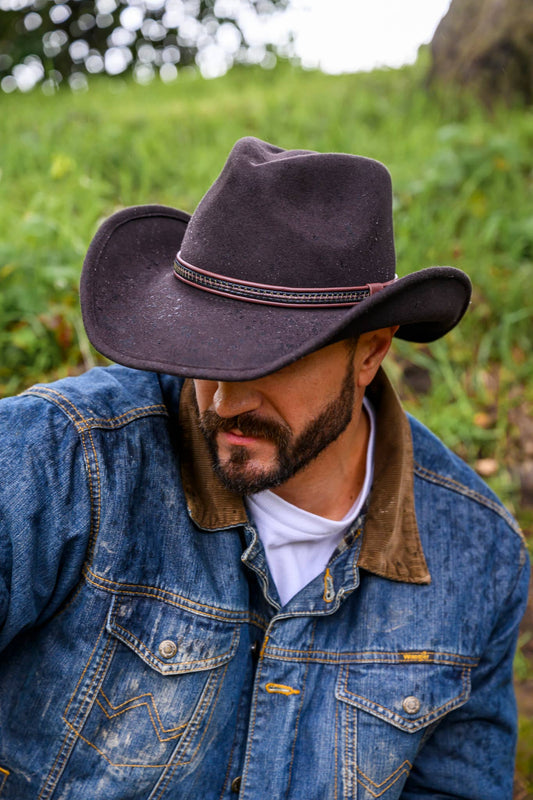 Crushable Wool Felt Western Outback Hat
