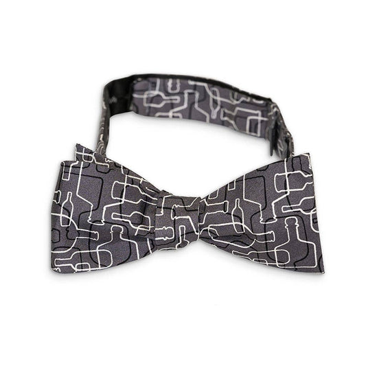 Bourbon Days Bow Tie - Gray + Black + White