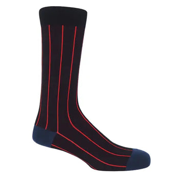 Pin Stripe Premium Men's Cotton Socks