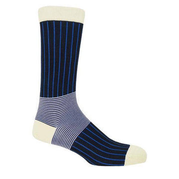 Oxford Stripe Premium Men's Cotton Socks