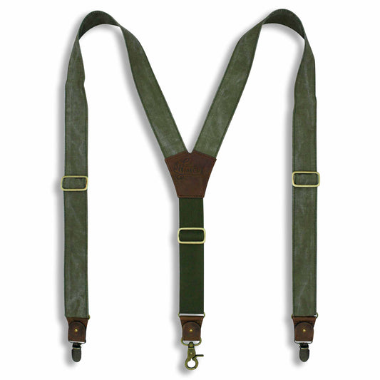 Mad Dog Army Green Wide Suspenders No. C6101